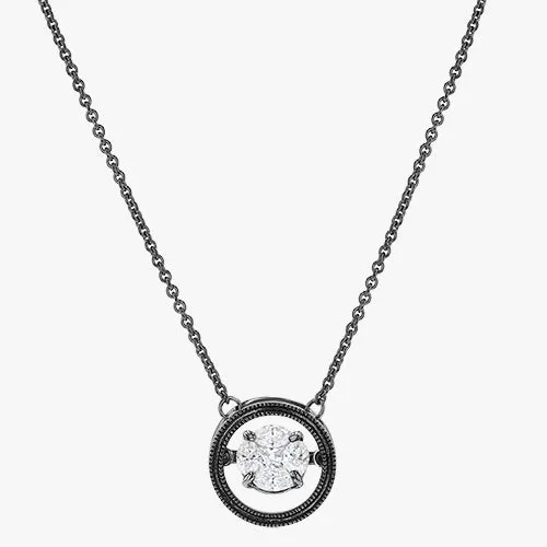 14K H-I/SI Rumba Dancing Diamond Necklace