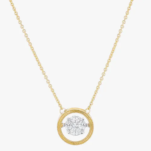 14K H-I/SI Rumba Dancing Diamond Necklace