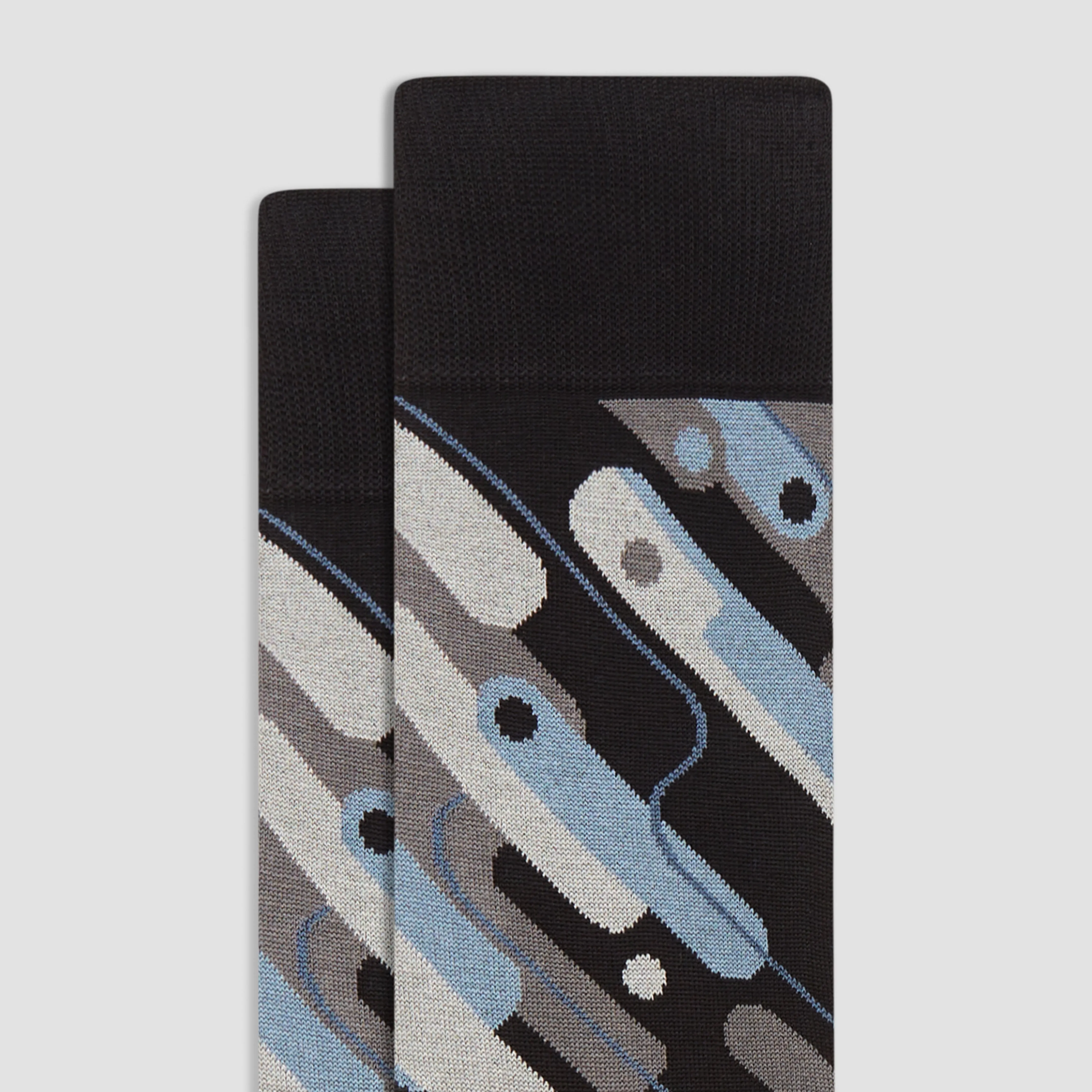 Abstract Mid-Calf Socks