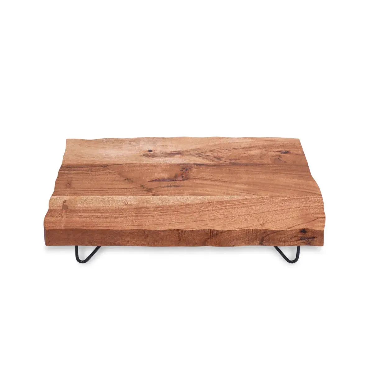 Acacian High Rise Wooden Platter | 16 x 9 x 3.5 inches