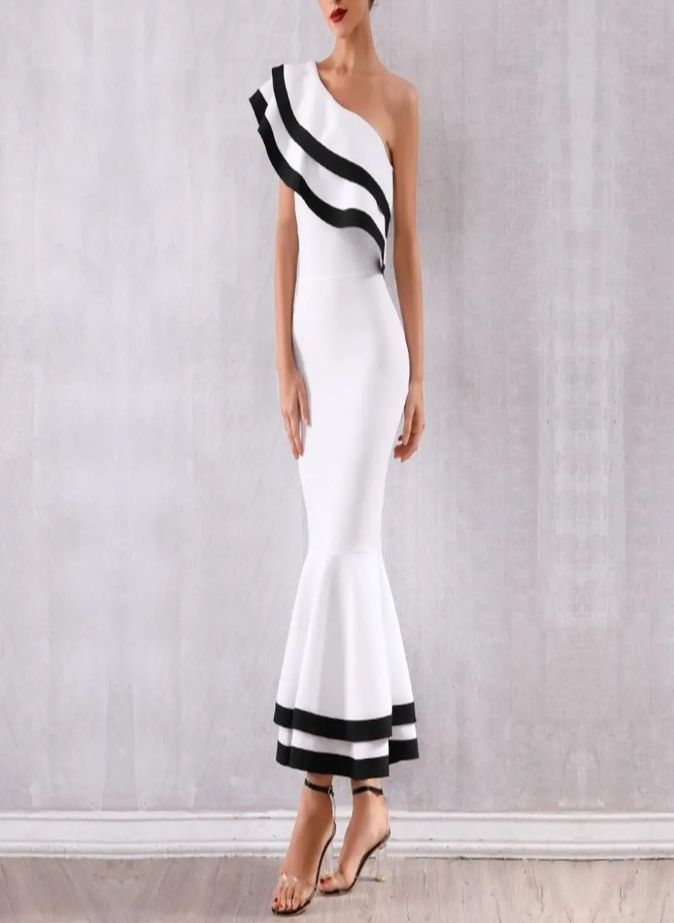 Bandage One Shoulder Evening Party Dress