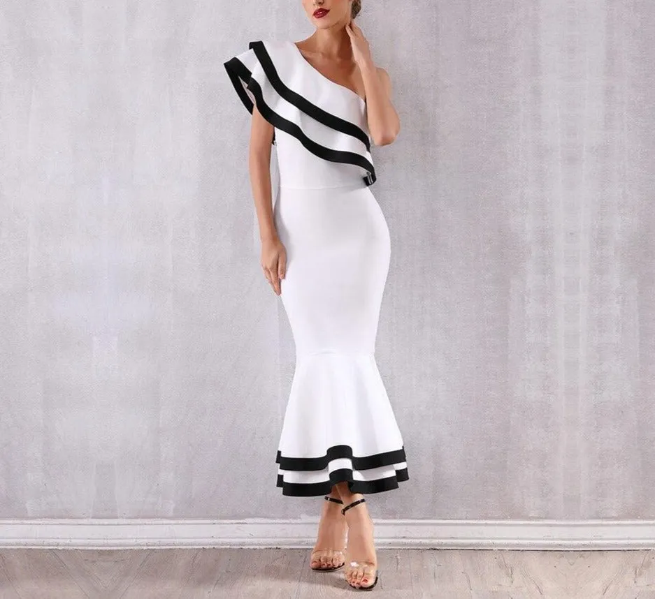 Bandage One Shoulder Evening Party Dress