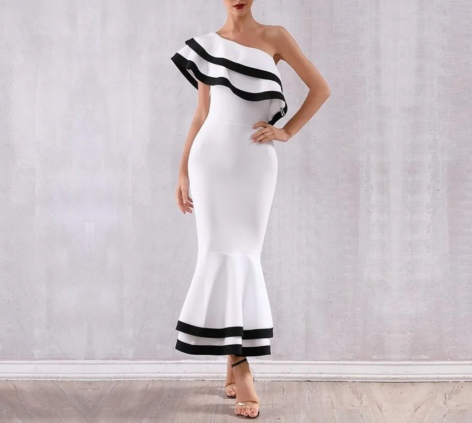 Bandage One Shoulder Evening Party Dress