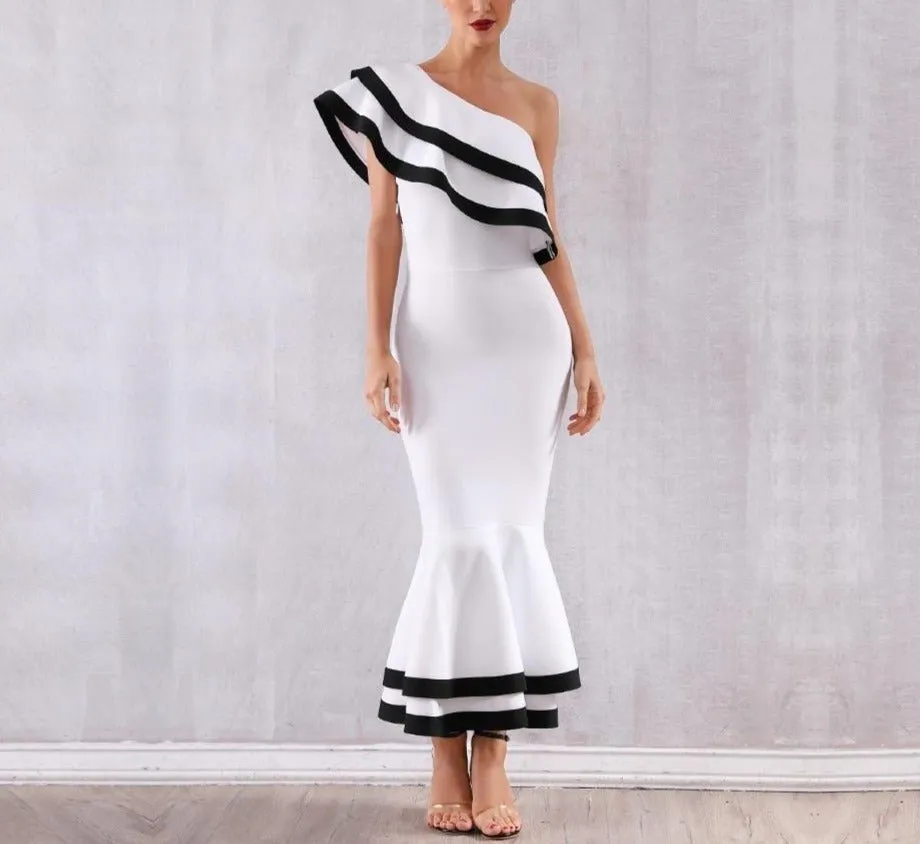 Bandage One Shoulder Evening Party Dress