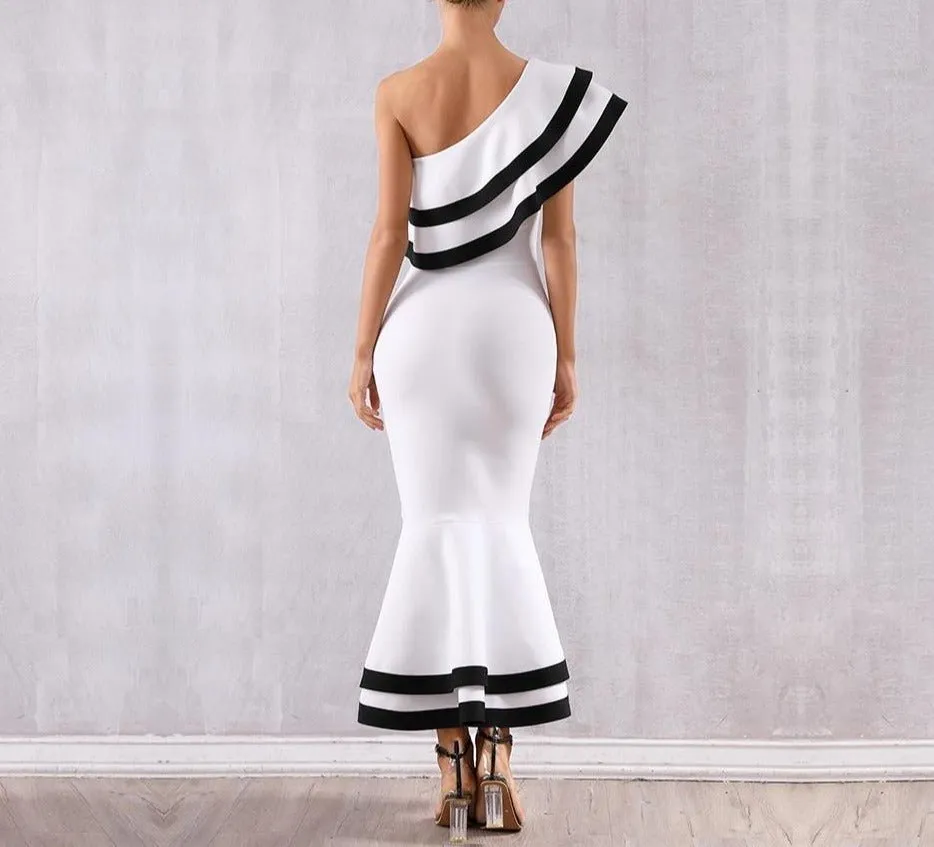 Bandage One Shoulder Evening Party Dress