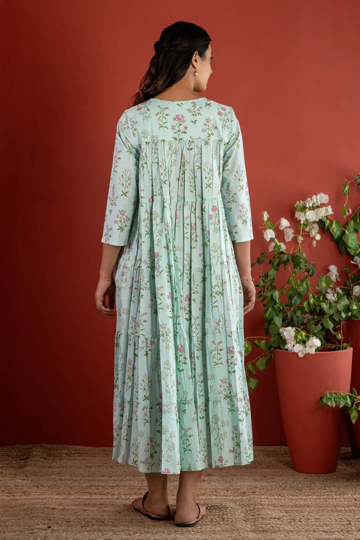 Botanical Tiered Dress