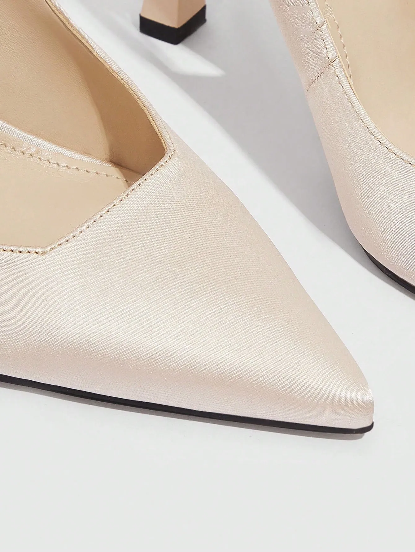 CUCCOO BIZCHIC Woman Shoes Point Toe Stiletto Heeled Slingback Beige Elegant Outdoor Pumps For Summer Graduation Heels Prom Heels Vacation Shoes Summer Sale Elegant Heels