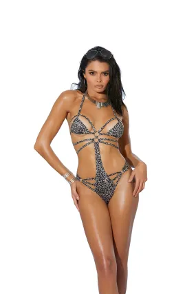 Elegant Moments Strappy Lycra Monokini