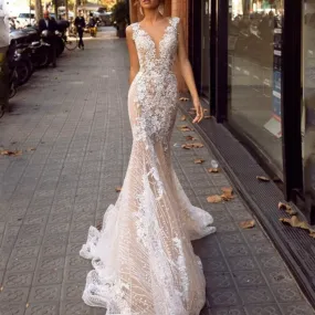 Floral Vines Wedding Dress