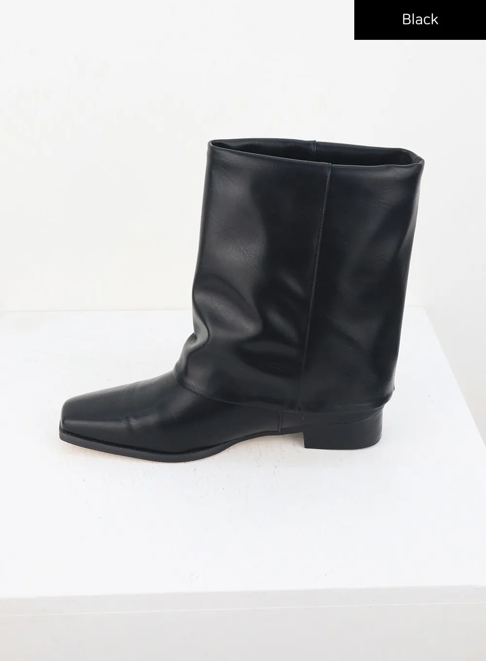 Folded Mid-Calf Boots CL318