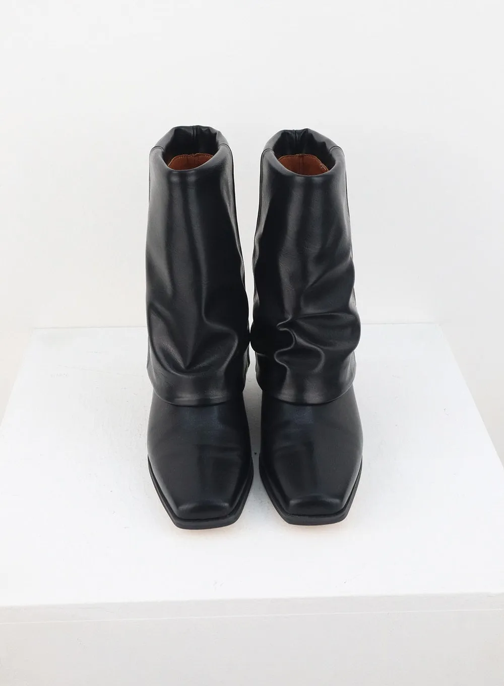 Folded Mid-Calf Boots CL318