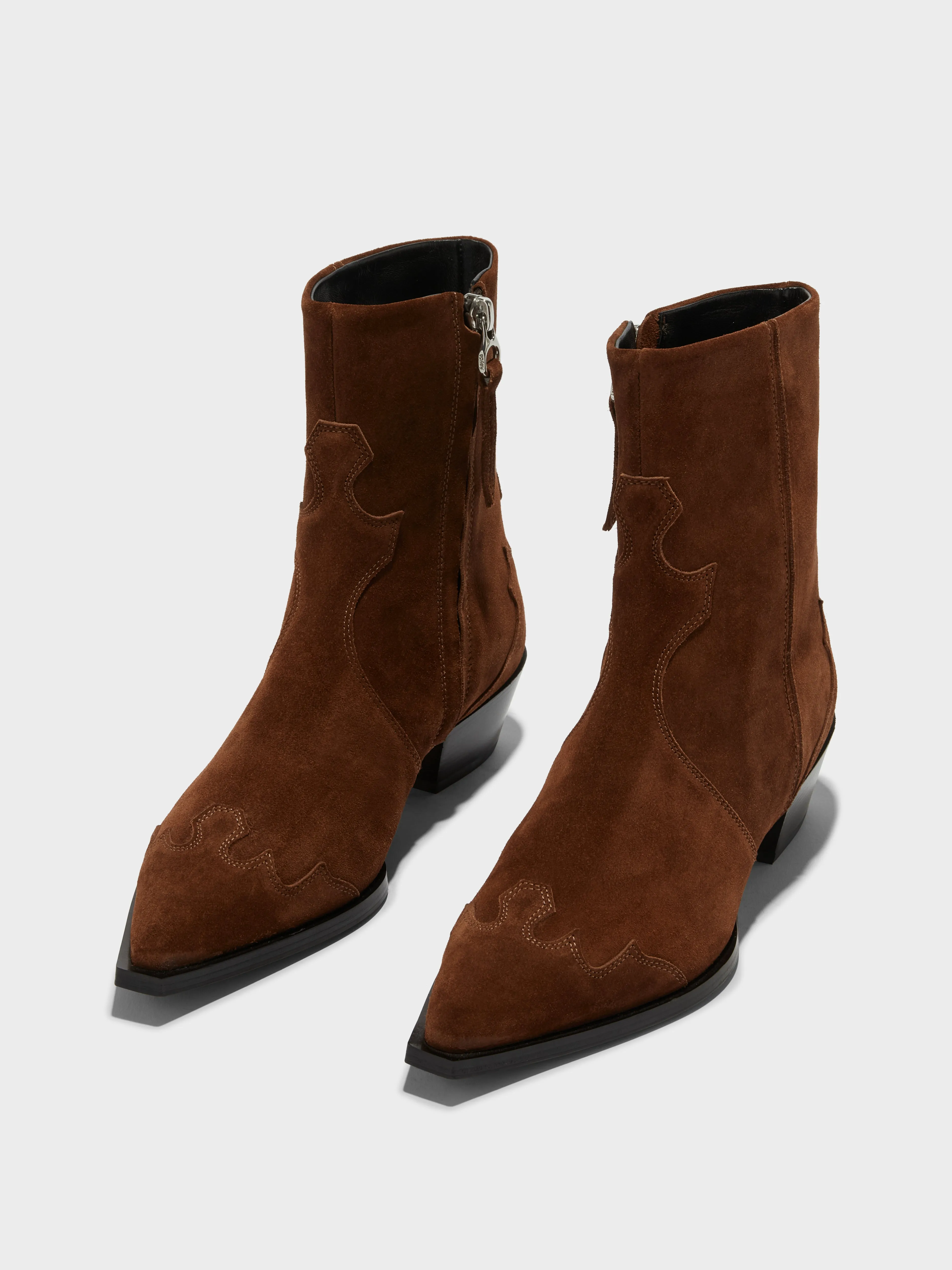 Stylish Hester Suede Cowboy Boots for Women - Classic Western Design with Comfort and Durability