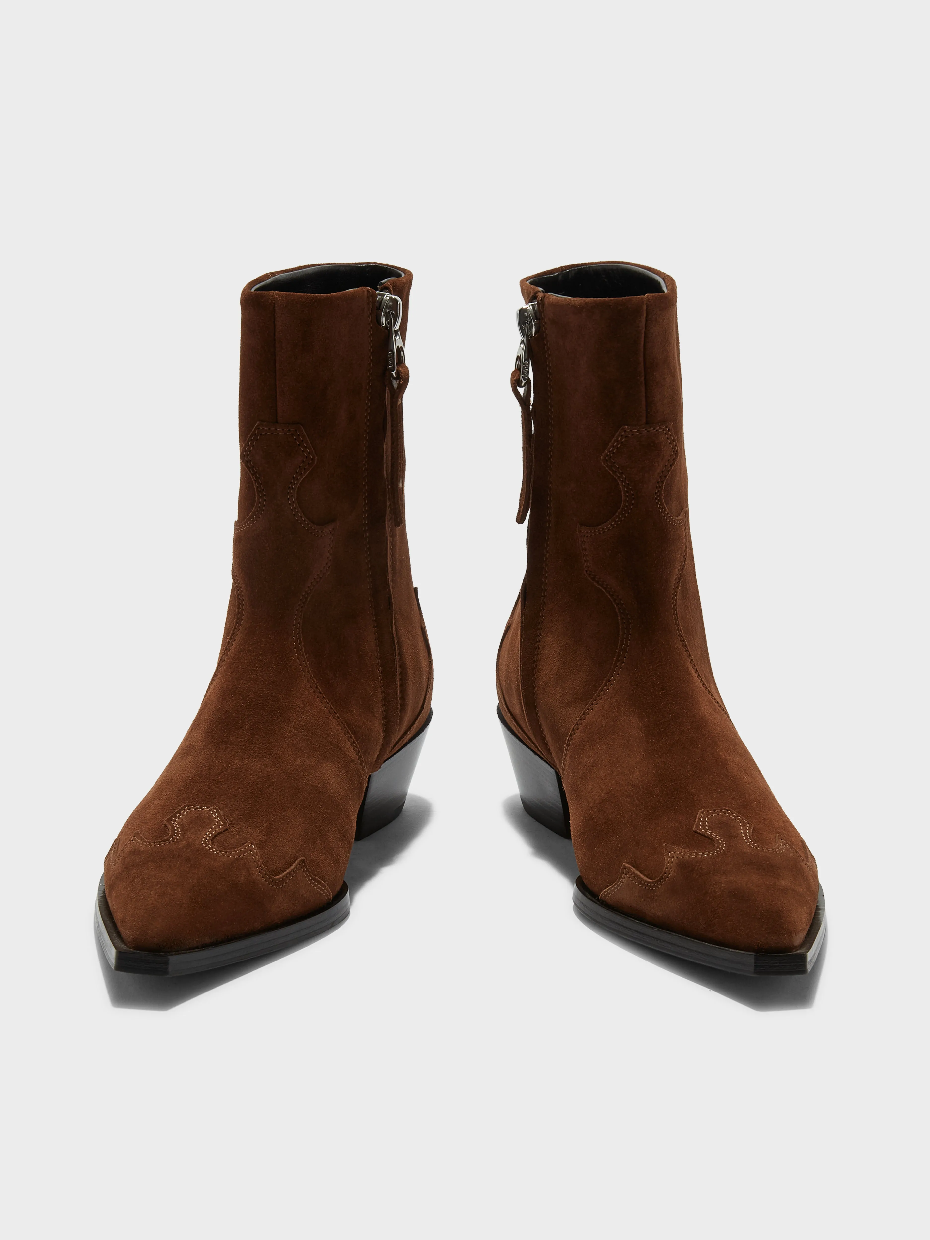 Stylish Hester Suede Cowboy Boots for Women - Classic Western Design with Comfort and Durability