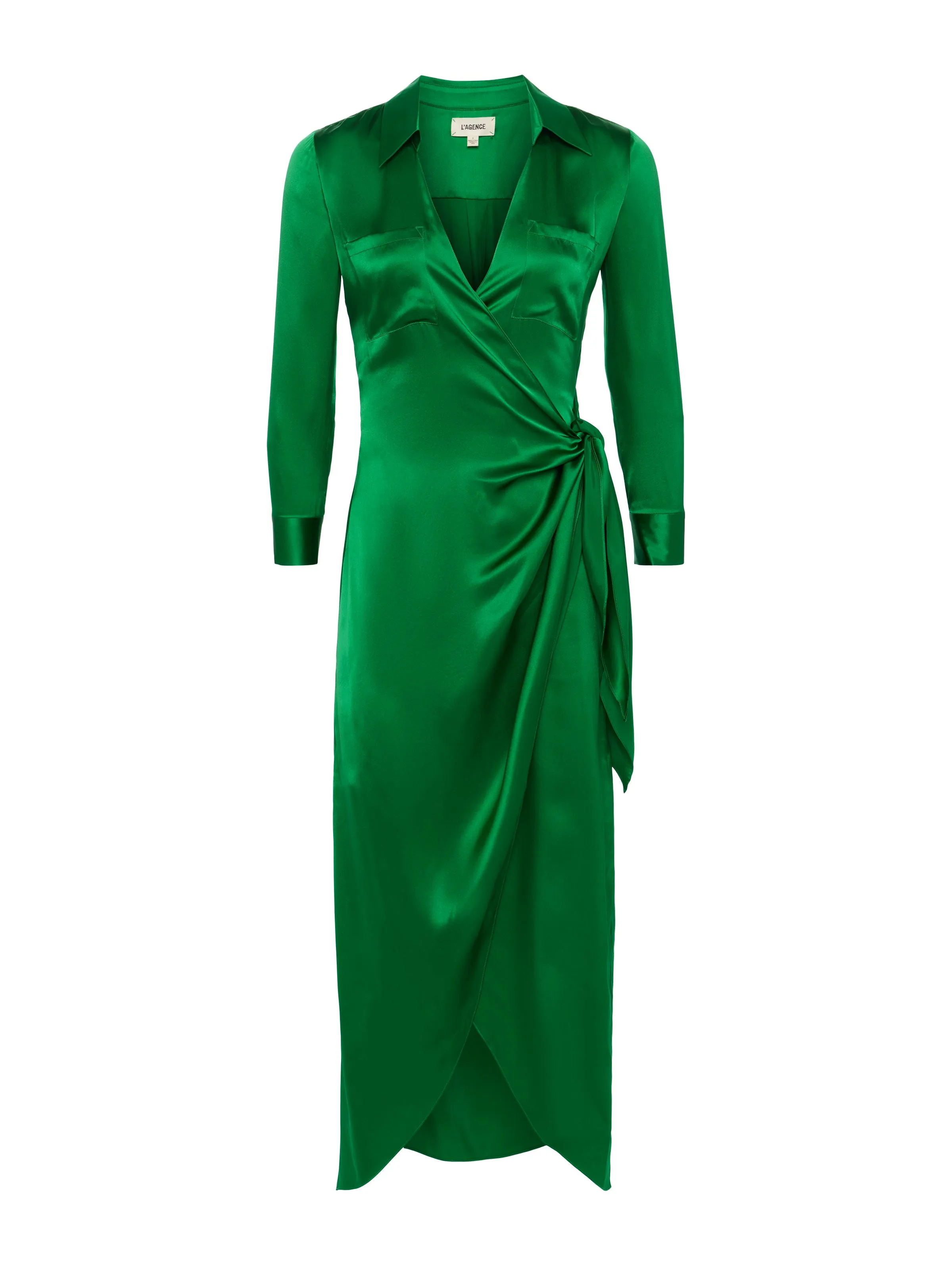 Kadi Silk Wrap Dress