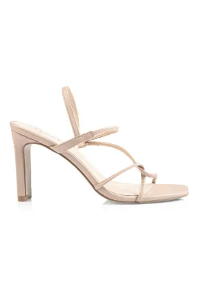 Kingston Strappy High Heel Nude Smooth