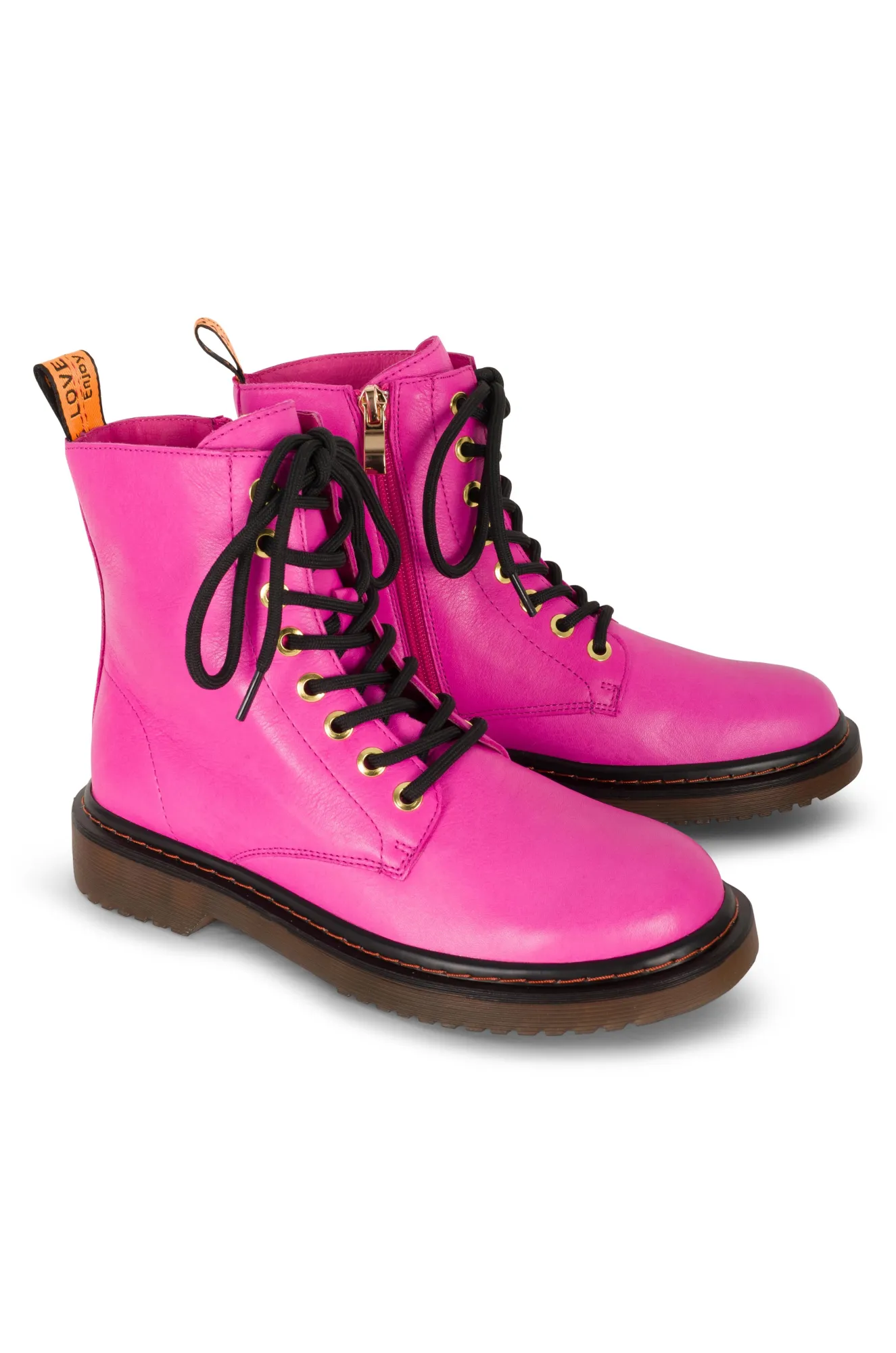 Leather Ankle Boot | HOT PINK | DEPTH ZZ