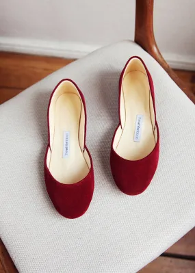 THEA BALLET FLATS – CHERRY RED