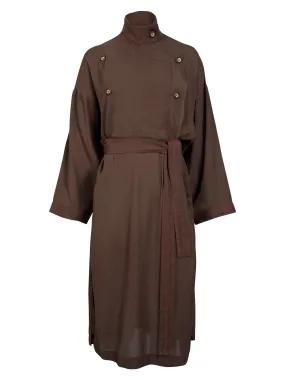 VIBEKE dress - Dark Brown