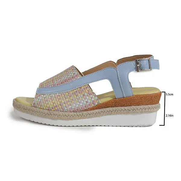Women's Casual Color Wedge Beach Sandals 46872531S