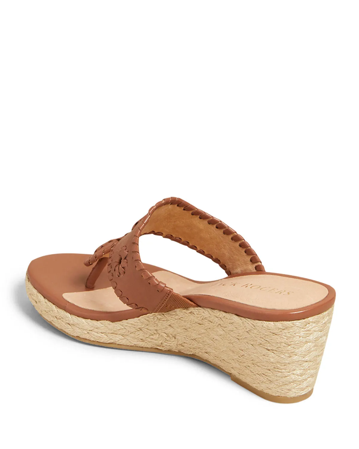 WOMEN'S JACK ROGERS WEDGE SANDALS IN MOCHA